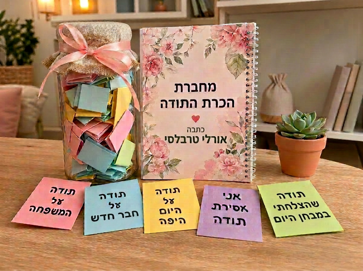 מחברת התודות + צנצנת ההודיה
