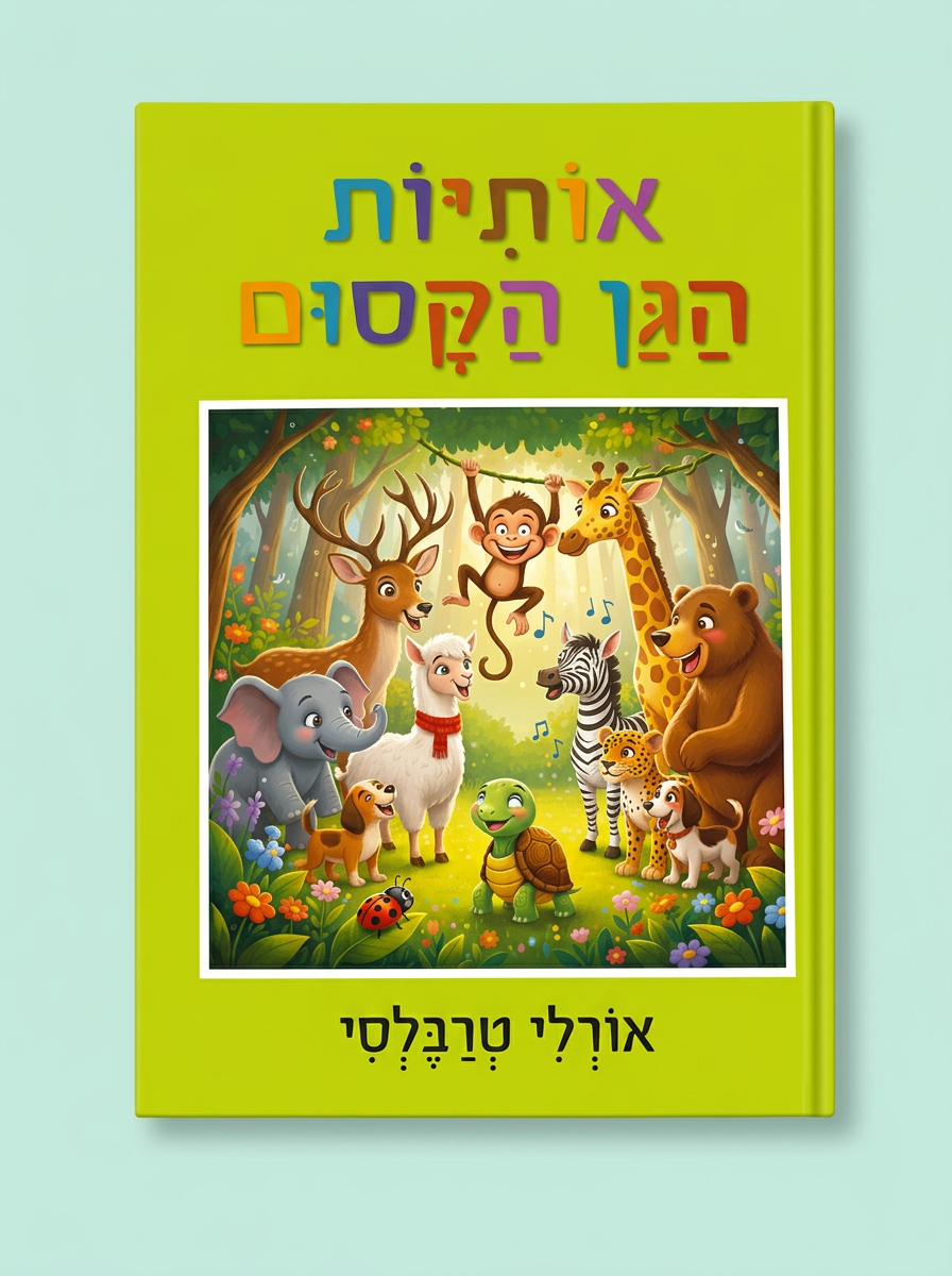 כריכת הספר אותיות הגן הקסום מאת אורלי טרבלסי